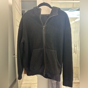 ATM Sherpa Fleece Zip Up Hoodie